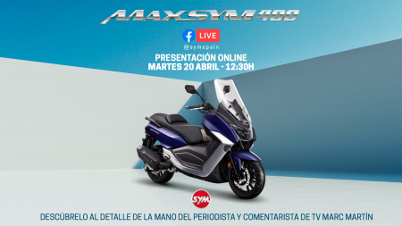 Presentación Online nuevo maxiscooter Maxsym 400
